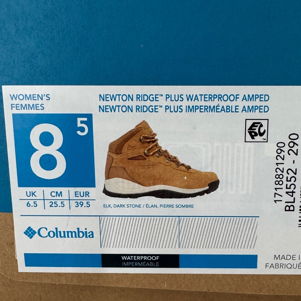 Columbia Newton Ridge Plus Waterproof Amped Hiking Boots - Picture 7 of 7